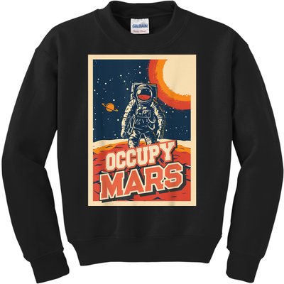 Occupy Mars Aerospace Space Travel Kids Sweatshirt