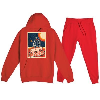 Occupy Mars Aerospace Space Travel Premium Hooded Sweatsuit Set