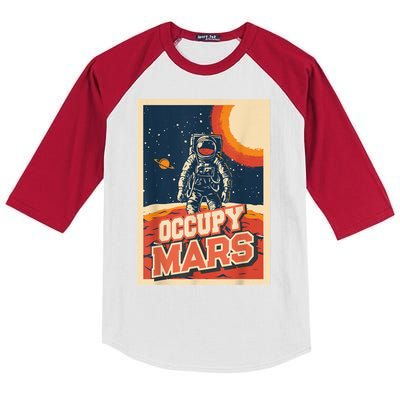 Occupy Mars Aerospace Space Travel Kids Colorblock Raglan Jersey