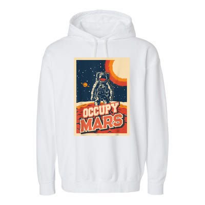 Occupy Mars Aerospace Space Travel Garment-Dyed Fleece Hoodie