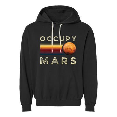 Occupy Mars Astronomy Space Explorer Garment-Dyed Fleece Hoodie