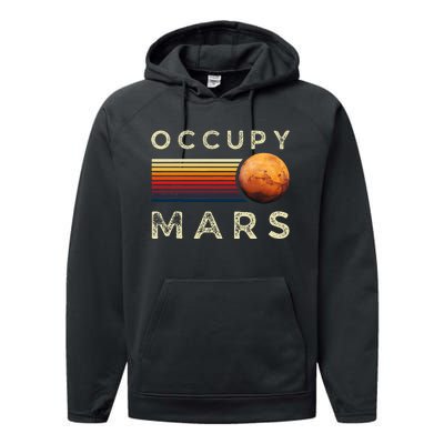 Occupy Mars Astronomy Space Explorer Performance Fleece Hoodie