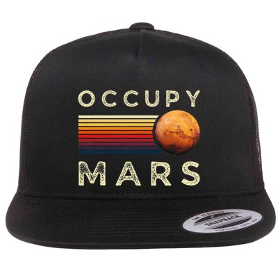 Occupy Mars Astronomy Space Explorer Flat Bill Trucker Hat
