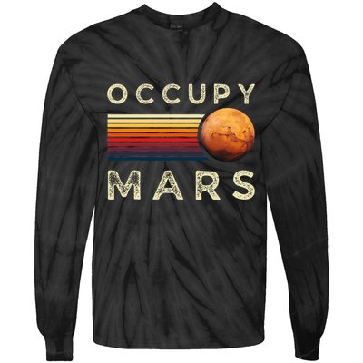 Occupy Mars Astronomy Space Explorer Tie-Dye Long Sleeve Shirt