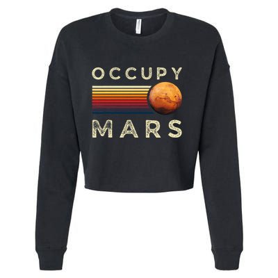Occupy Mars Astronomy Space Explorer Cropped Pullover Crew