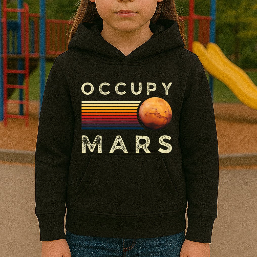 Occupy Mars Astronomy Space Explorer Kids Hoodie