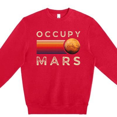 Occupy Mars Astronomy Space Explorer Premium Crewneck Sweatshirt