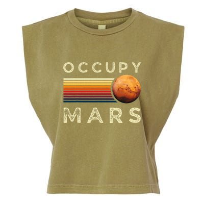 Occupy Mars Astronomy Space Explorer Garment-Dyed Women's Muscle Tee