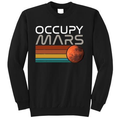 Occupy Mars Astronomy Space Explorer Rocket Vintage Sweatshirt