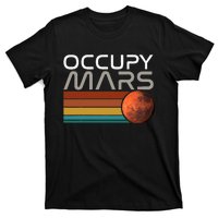 Occupy Mars Astronomy Space Explorer Rocket Vintage T-Shirt