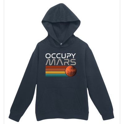 Occupy Mars Astronomy Space Explorer Rocket Vintage Urban Pullover Hoodie