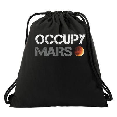 Occupy Mars Astronomy Space Explorer Rocket Science Drawstring Bag