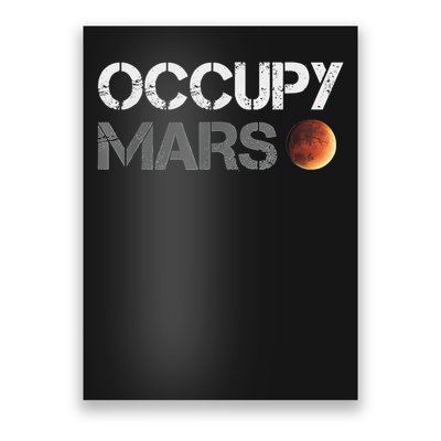 Occupy Mars Astronomy Space Explorer Rocket Science Poster