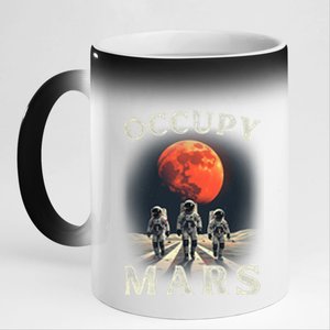 Occupy Mars Astronomy Space Explorer 11oz Black Color Changing Mug