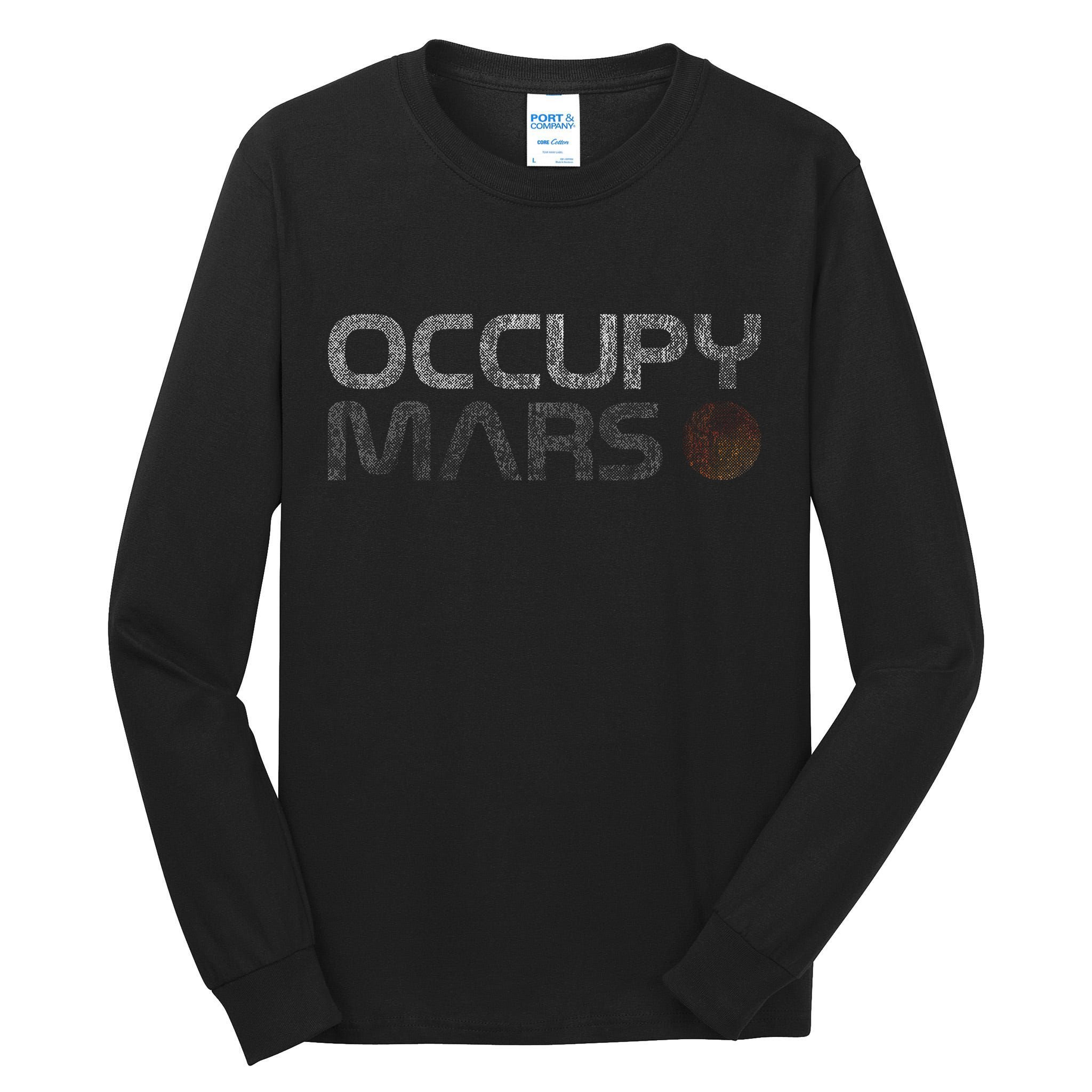 Occupy Mars Astronomy Space Explorer Gift Tall Long Sleeve T-Shirt