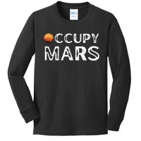 Occupy Mars Astronomy Space Explorer Kids Long Sleeve Shirt