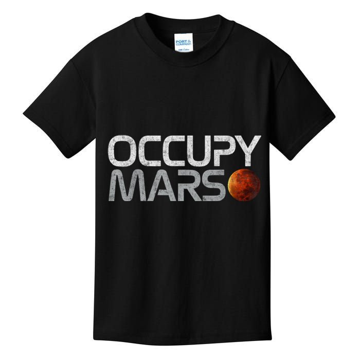 Occupy Mars Astronomy Space Explorer Kids T-Shirt