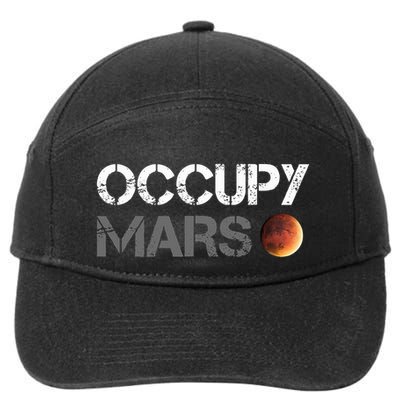 Occupy Mars Astronomy Space Explorer Rocket Science 7-Panel Snapback Hat