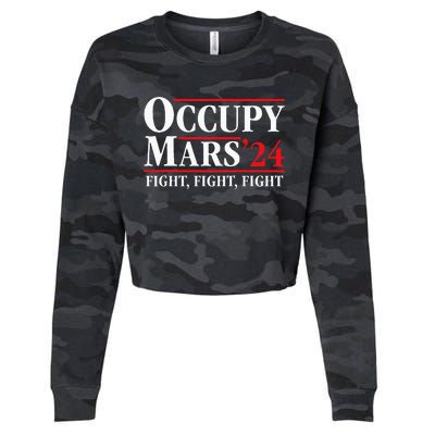 Occupy Mars Astronomy Space Fight Fight Fight Cropped Pullover Crew