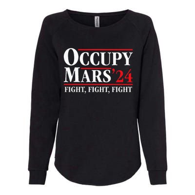 Occupy Mars Astronomy Space Fight Fight Fight Womens California Wash Sweatshirt