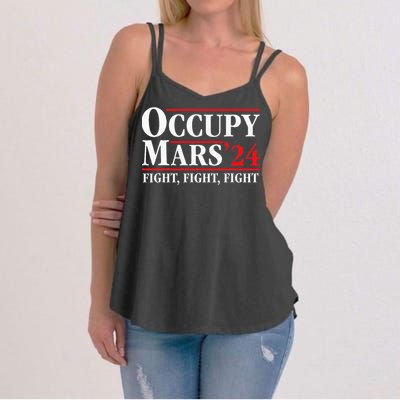 Occupy Mars Astronomy Space Fight Fight Fight Women's Strappy Tank