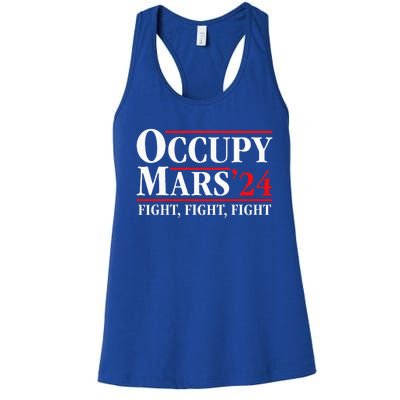 Occupy Mars Astronomy Space Fight Fight Fight Women's Racerback Tank