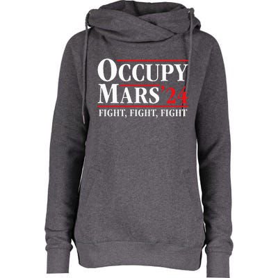 Occupy Mars Astronomy Space Fight Fight Fight Womens Funnel Neck Pullover Hood