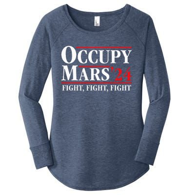 Occupy Mars Astronomy Space Fight Fight Fight Women's Perfect Tri Tunic Long Sleeve Shirt