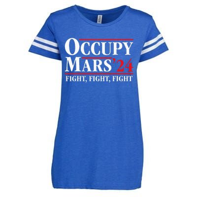 Occupy Mars Astronomy Space Fight Fight Fight Enza Ladies Jersey Football T-Shirt