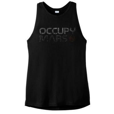 Occupy Mars Astronomy Space Explorer Ladies PosiCharge Tri-Blend Wicking Tank