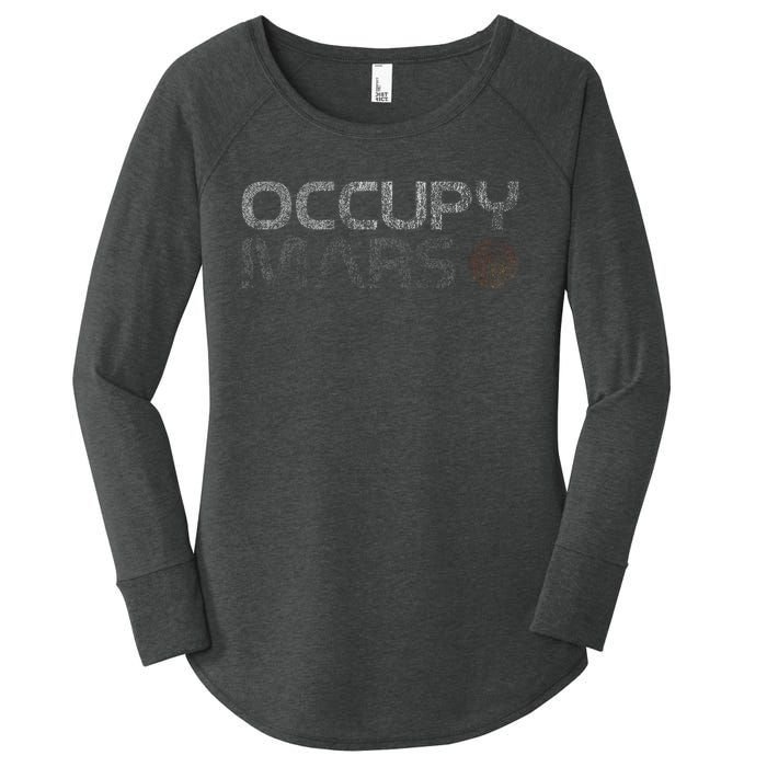 Occupy Mars Astronomy Space Explorer Women's Perfect Tri Tunic Long Sleeve Shirt