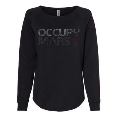 Occupy Mars Astronomy Space Explorer Womens California Wash Sweatshirt