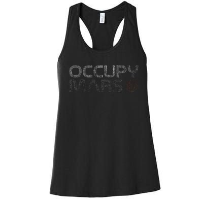 Occupy Mars Astronomy Space Explorer Women's Racerback Tank