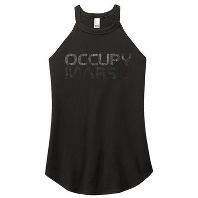 Occupy Mars Astronomy Space Explorer Women's Perfect Tri Rocker Tank