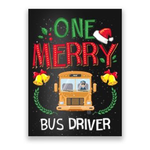 One Merry Bus Driver Driving School Ugly Christmas Poster