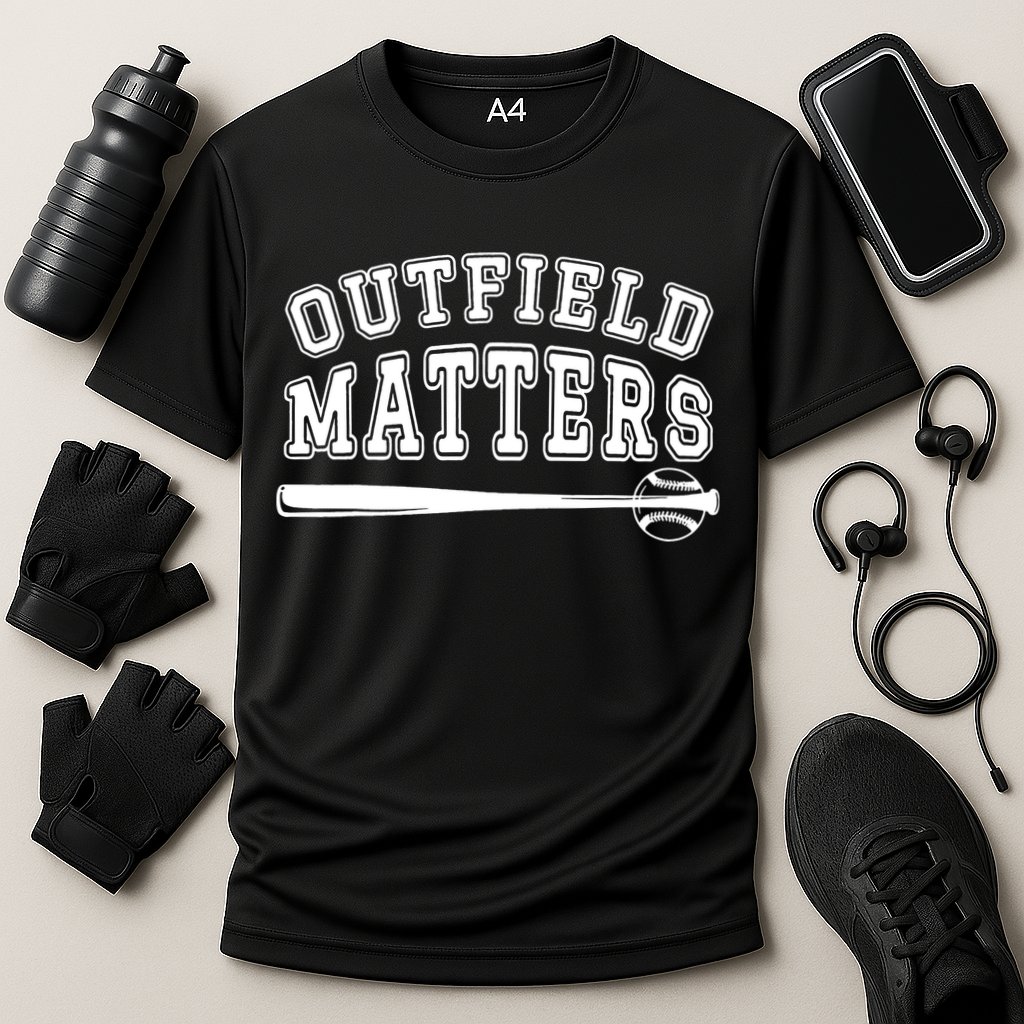 Outfield Matters Baseball Funny Cooling Performance Crew T-Shirt