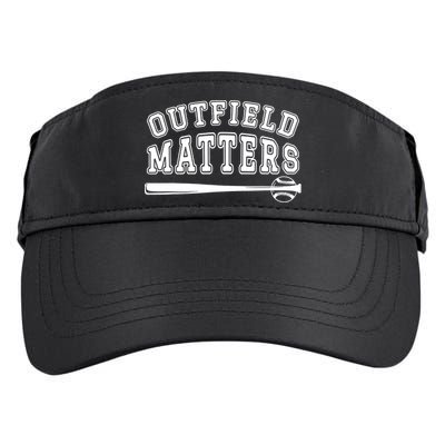 Outfield Matters Baseball Funny Adult Drive Performance Visor