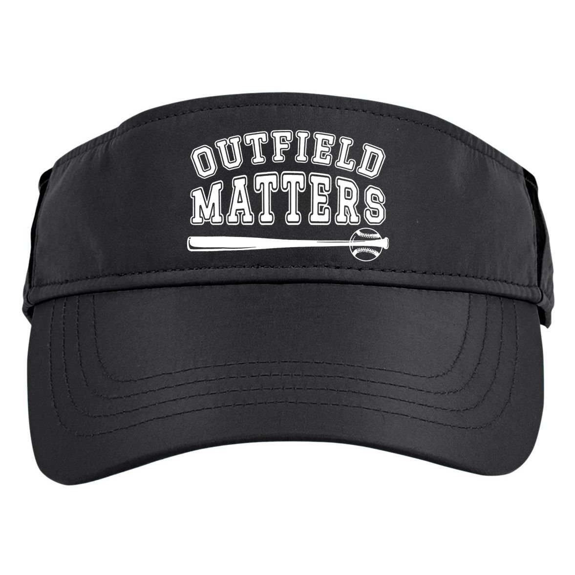 Outfield Matters Baseball Funny Adult Drive Performance Visor