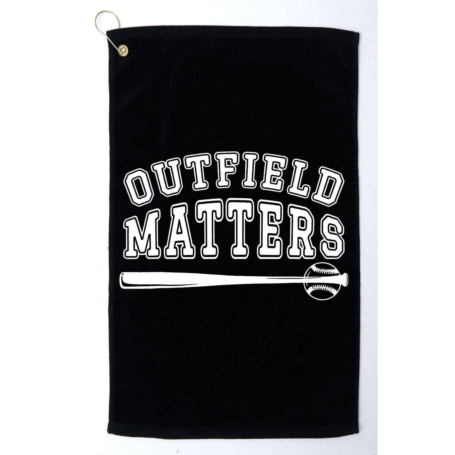 Outfield Matters Baseball Funny Golf Towel