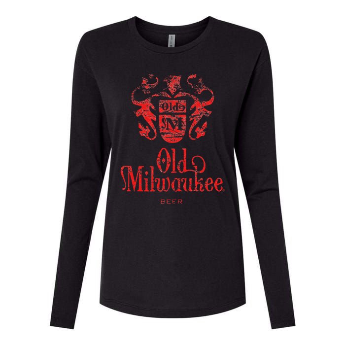 O.L.D Milwaukee Beer Classic Womens Cotton Relaxed Long Sleeve T-Shirt