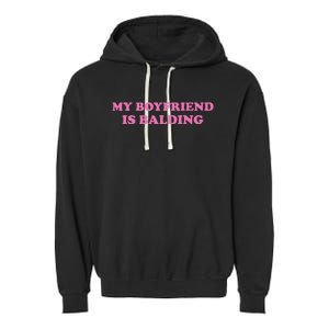 Ohkay My Boyfriend Is Balding Garment-Dyed Fleece Hoodie