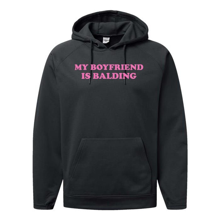 Ohkay My Boyfriend Is Balding Performance Fleece Hoodie