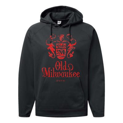 O.L.D M.I.L.W.A.U.K.E.E. Beer Classic Performance Fleece Hoodie