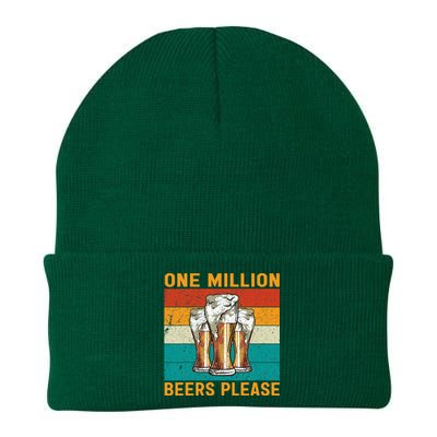 One Million Beers Please Knit Cap Winter Beanie