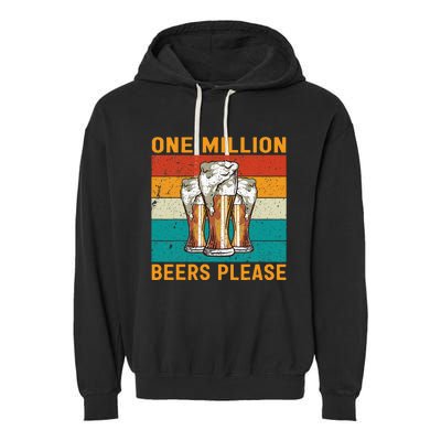 One Million Beers Please Garment-Dyed Fleece Hoodie