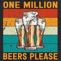 One Million Beers Please 11oz C Handle Ceramic Mug