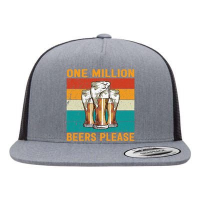 One Million Beers Please Flat Bill Trucker Hat