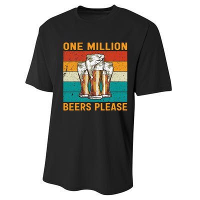 One Million Beers Please Performance Sprint T-Shirt