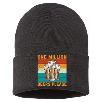 One Million Beers Please Sustainable Knit Beanie