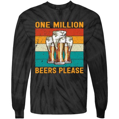 One Million Beers Please Tie-Dye Long Sleeve Shirt